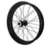 Set di Ruote Per Bici da Neve da 20/26",Ruota Anteriore da 4,0 Pollici 2 Cuscinetti Sgancio Rapido Spaziatura Ingranaggi 9*135 Mm Spaziatura Ingranaggi Perno Barilotto 15*135 Mm Quick release,20in