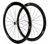 Set Di Ruote Per Bici Da Strada 700C*23C-25C-28C 40/50MM Cerchio Freno C/V In Lega Di Alluminio Mozzo A Sgancio Rapido 20H Per Set Di Ruote A 7 8 9 10 11 Velocità Black,700C/50MM