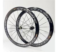 Set di Ruote per Bici da Strada 700C*23C-25C-28C Cerchi in Lega di Alluminio 40/50MM per Freni C/V Compatibili con Trasmissione 7 8 9 10 11 velocità, Mozzi Veloci 20H 120 Scatti,Grigio,50mm