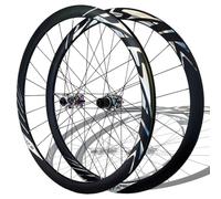 Set Di Ruote Per Bici Da Strada 700C Perno Passante R12x142 Mm Ruote Anteriori E Posteriori Mozzi Con Freno A Disco Cerchi In Lega Di Alluminio Per Cassette Da 8-12 Velocità(Colorful,F15x100mm)
