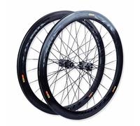 Set Di Ruote Per Bici Da Strada 700C Ruote Anteriori E Posteriori Con Freno A Disco Cerchio In Alluminio Da 50mm, QR 100/135mm, Cassetta 7-12 Velocità, Valvole Presta, Cuscinetto Sigillato