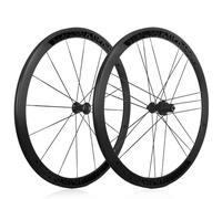 Set Di Ruote Per Bici Da Strada 700C Sgancio Rapido Cerchio In Lega Di Alluminio Ruote Anteriori E Posteriori 16/21H Mozzi Con Freno C/V Per 7-12 Velocità(Black,50MM)