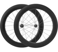 Set di Ruote per Bici da Strada in Fibra di Carbonio 700C Perno Passante Ruota Anteriore E Posteriore Blocco Centrale Freno A Disco Mozzi 24H per Cassetta 8/9/10/11/12 velocità,73mm