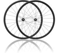 Set di Ruote per Bici da Strada in Fibra di Carbonio 700C Perno Passante Ruota Anteriore E Posteriore Blocco Centrale Freno A Disco Mozzi 24H per Cassetta 8/9/10/11/12 velocità,28mm