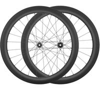 Set di Ruote per Bici da Strada in Fibra di Carbonio 700C Perno Passante Ruota Anteriore E Posteriore Blocco Centrale Freno A Disco Mozzi 24H per Cassetta 8/9/10/11/12 velocità,55mm