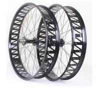 Set Di Ruote Per Bici Fat Da 26" X4.0 Set Di Ruote Bici Da Neve Da 36 Fori Mozzi Da 150 Mm/197 Mm Set Di Cerchi Bicicletta Disco Ruota Anteriore E Posteriore(Schwarz)