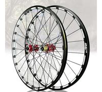 Set di ruote per bicicletta con perno passante da 26'', 27,5'' e 29'', ruota anteriore per mountain bike, set di ruote posteriori con freno a disco a doppio strato, mozzo dritto a 24 bulloni per 7-12