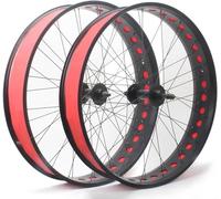 Set Di Ruote Per Bicicletta Fat Tire 20/24/26X4,0", Biciclette Con Pneumatici Da Neve/Spiaggia, Bulloni Su Asse 135 Mm/195 Mm, Mozzi 36H, Freno A Disco, Per Ruota Libera Rotante 7-10S.,26inch