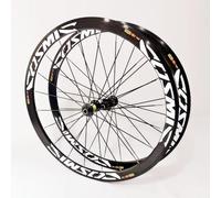 Set Di Ruote Per Biciclette Da Corsa 700C*23C-25C-28C 40/50MM Lega Di Alluminio Con Freni C/V, Cerchio Con Sgancio Rapido, Mozzo 20H, 120 Clic Per Set Di Ruote A 7, 8, 9, 10 E 11 Velocità.,Bianca,50mm