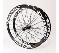 Set Di Ruote Per Biciclette Da Corsa 700C*23C-25C-28C 40/50MM Lega Di Alluminio Con Freni C/V, Cerchio Con Sgancio Rapido, Mozzo 20H, 120 Clic Per Set Di Ruote A 7, 8, 9, 10 E 11 Velocità.,Bianca,50mm