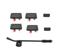 Set di ruote per il trasporto di mobili, sistema di scorrimento con leva di carico, sollevatore per mobili, 4 pezzi, Sliders Max per 400 kg