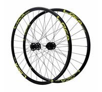 Set Di Ruote Per Mountain Bike 26 27,5 29 Pollici Ruota Anteriore E Posteriore Con Freno A Disco, 9 * 100/10 * 135mm QR, Cerchio In Alluminio A Doppio Strato, 7-12 Velocità(Black Gold,29")