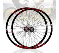 Set di Ruote per Mountain Bike 26 27,5 29 Pollici Ruote Anteriori E Posteriori Cerchi in Lega di Alluminio Rilascio Rapido Freno A Disco Mozzi 32H per Cassette A 8/9/10/11 velocità,Rosso,29inch