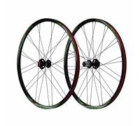 Set Di Ruote Per Mountain Bike 26" Mozzo A Sgancio Rapido Da 100/135mm, Freno A Disco A 6 Bulloni, In Alluminio Cerchi A Doppia Parete Da 24/28 Fori, Cassetta A 7, 8 E 9 Velocità(Black Green)