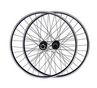 Set di ruote per mountain bike, 29 pollici, in lega di alluminio, cerchione, freno a disco MTB, sgancio rapido anteriore posteriore, ruote per mountain bike (nero)