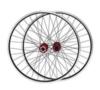 Set di ruote per mountain bike, 29 pollici, in lega di alluminio, cerchione, freno a disco MTB, sgancio rapido anteriore posteriore, ruote per mountain bike (rosso)