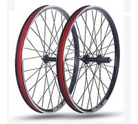 Set di ruote per mountain bike da 24", set di ruote per bicicletta pieghevole, cerchi con freni a V, mozzi con cuscinetti a sfera, supporto per cassetta a 8-10 velocità, attacco QR anteriore da 100