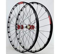 Set di Ruote per Mountain Bike da 26'' e 27,5'', Anteriori e Posteriori, Cerchio a Doppia Parete, 24 Fori, Freno a Disco a sgancio rapido, per 7/8/9/10/11/12 velocità