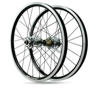 Set di Ruote per Mountain Bike, Ruote per Bici Pieghevole da 20 Pollici, Freno a Disco, 406/451, Cerchio in Lega di Alluminio a sgancio rapido Anteriore e Posteriore BMX, 24 Fori, 7-12