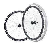 Set di ruote posteriori di ricambio per sedie a ro Ruote posteriori for sedia a rotelle da 24 pollici, ruote posteriori antiscivolo con pneumatici pieni, accessori di ricambio for sedie a rotelle manu