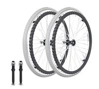 Set di ruote posteriori di ricambio per sedie a ro Set di 2 ruote posteriori for sedia a rotelle da 24 pollici, ruote girevoli for sedia a rotelle in poliuretano antiscivolo, ruote in lega di allumini