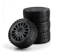 Set di Ruote RC per Tamiya WRC C3 1/10 rc Car Upgrade Parts Accessori di Ricambio 4 Pezzi da 67 Mm per Pneumatici per Rally con Cerchione(Gray)