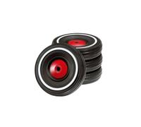 Set di Ruote Silenziose BIG Whisper Wheels per Bobby Car Nero