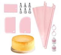 Set di sacche e punte da pasticceria, kit di tubi di glassa da forno - Sacchetti pasticceria riutilizzabili sicuri 15 pezzi,Il design resistente per la decorazione della torta garantisce precisione e