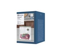 Electrolux Confezione da 20 sacchetti sottovuoto riutilizzabili per pompa sottovuoto, dimensioni 23 x 26 cm, modello EVRB1, plastica senza BPA, sicura per microfono, congelatore, frigorifero,