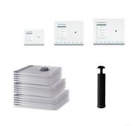 Set di sacchetti sottovuoto da viaggio con pompa manuale per compressione e protezione dalla polvere dall'umidità (6 pezzi + pompa manuale)