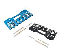 Set di sagome di foratura precise, 223 mm, con 2 punte per trapano (nero) | Localizzatore di precisione, struttura in lega di alluminio, dimensioni 223 mm, include 2 punte, ideale per armadi