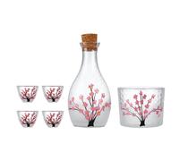 Set di sake in vetro in stile giapponese per sake caldo caldo freddo per