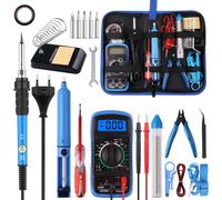 Set di saldatori da 60 W con 5 punte intercambiabili, temperatura regolabile, mu