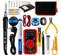 Set di Saldatori da 60 W, Saldatore a Stagno con 5 Punte Intercambiabili, Saldat