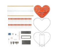 Set di saldatura a luce LED multicolore che scorre pre-assemblato design a forma di cuore per l'apprendimento elettronico e la decorazione modulo cuore microcontroller espandibile