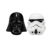 Set di sale e pepe con licenza ufficiale Disney Stormtrooper e Darth Vader di Star Wars, set in ceramica per cucina e decorazione della casa, regalo di inaugurazione della casa per gli appassionati di