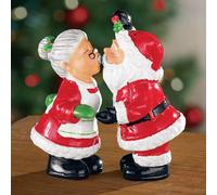 Set Di Sale E Pepe Mr. E Mrs. Babbo Natale Che Si Baciano In 2 Pezzi