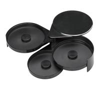 Set di sale, zucchero e margarita, cocktail con finitura nera, sale, zucchero e succo di lime con design a tre sezioni, idee regalo per appassionati di cocktail