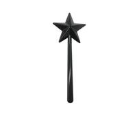 Set di saliera e pepe portatili, dispenser spezie a forma stella magica, ricaricabile, set condimenti, articoli for la cucina sala da pranzo(Black-Single hole)