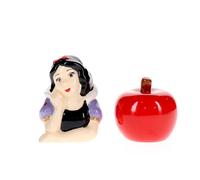 Set Di Saliera E Pepiera In Ceramica Di Biancaneve E Mela