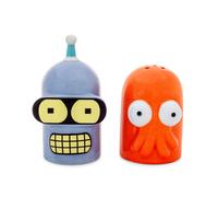 Set Di Saliera E Pepiera In Ceramica Di Futurama Bender E Zoidberg