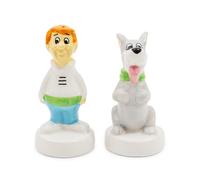 Set Di Saliera E Pepiera In Ceramica Di George E Astro Dei Jetsons