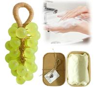 Set di sapone a forma di uva, a base vegetale, delicato sulla pelle, decorazione per bagno, auto, casa