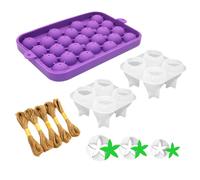 Set di sapone con uva e fragola, frutta e foglie, in silicone e corda di spago per stampo per sapone C