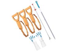 Set di sblocco ergonomico per tubi a forma di D per spazi ristretti 280 g Design leggero sicuro nessuno materiali tossici Strumento di manutenzione del drenaggio Strumento portatile a coclea di