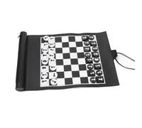 Set di scacchi Backgammon arrotolabile PU Mini gioco da tavolo portatile