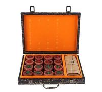 Set di Scacchi Cinesi, Palissandro Arcuato Il Tradizionale Gioco da Tavolo Classico Xiangqi con Custodia Avvolta per Pu per I Giochi per Feste in Casa