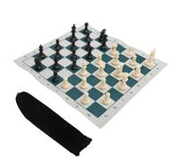 Set di scacchi da viaggio, 34x34cm/13,4x13,4 pollici Set di scacchi da torneo con scacchiera pieghevole set di scacchi standard internazionale portatile per uso interno ed esterno