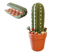 Set Di Scacchi Di Cactus A 32 Pezzi 3D, Una Scheda Di Scacchi Da Viaggio In Cactus Portatile E Pezzi Succulenti Magnetici Sono Un Regalo Divertente Per Gli Appassionati Di Sccchi Vegetali. Questo Gio