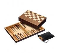 Set Di Scacchi E Backgammon - Con Chiusura Magnetica - Campo 32 Mm